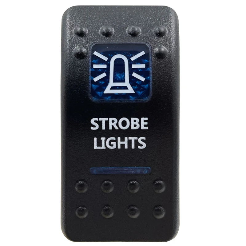 Blue LED Rocker Switch Button - Enhanced Interior Lights & Camper Accessories