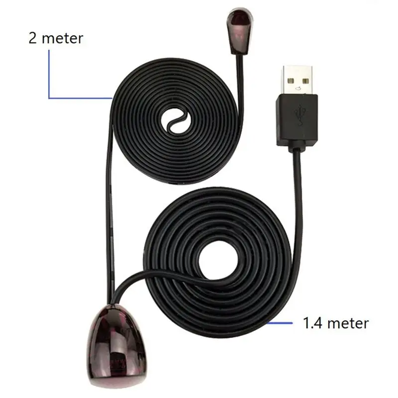 Durable Infrared Remote Extender with LED Lights, 2M Range