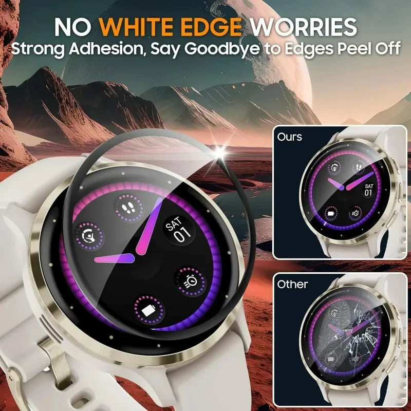 for Garmin Venu4 41MM 45MM Screen Protectors Anti-scratch Smartwatch Protective Cover 3D Coverage Films for Garmin Venu4 41/45MM