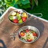 Portable 300ml Outdoor Camping Picnic Tableware Folding Pure Sierra Titanium Cup 2