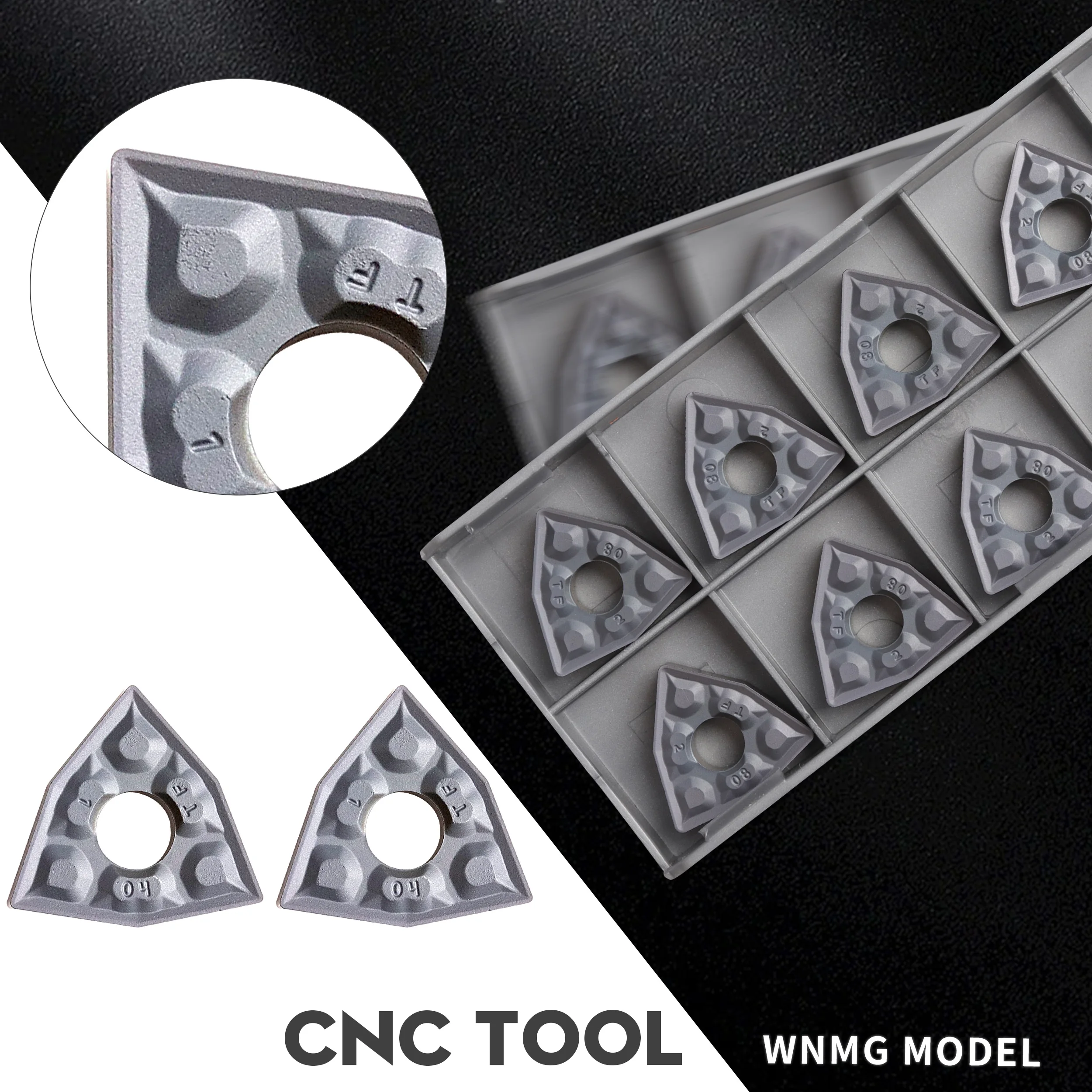 

10PCS WNMG080404-TF IC908 IC907 Carbide blade External Turning Tools Turning Inserts WNMG080408-TF IC907 CNC Lathe Cutting Tools