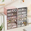 3 Tiers Makeup Organizer Holder Cosmetic Storage Box Bathroom Countertop Organizer White-B 4