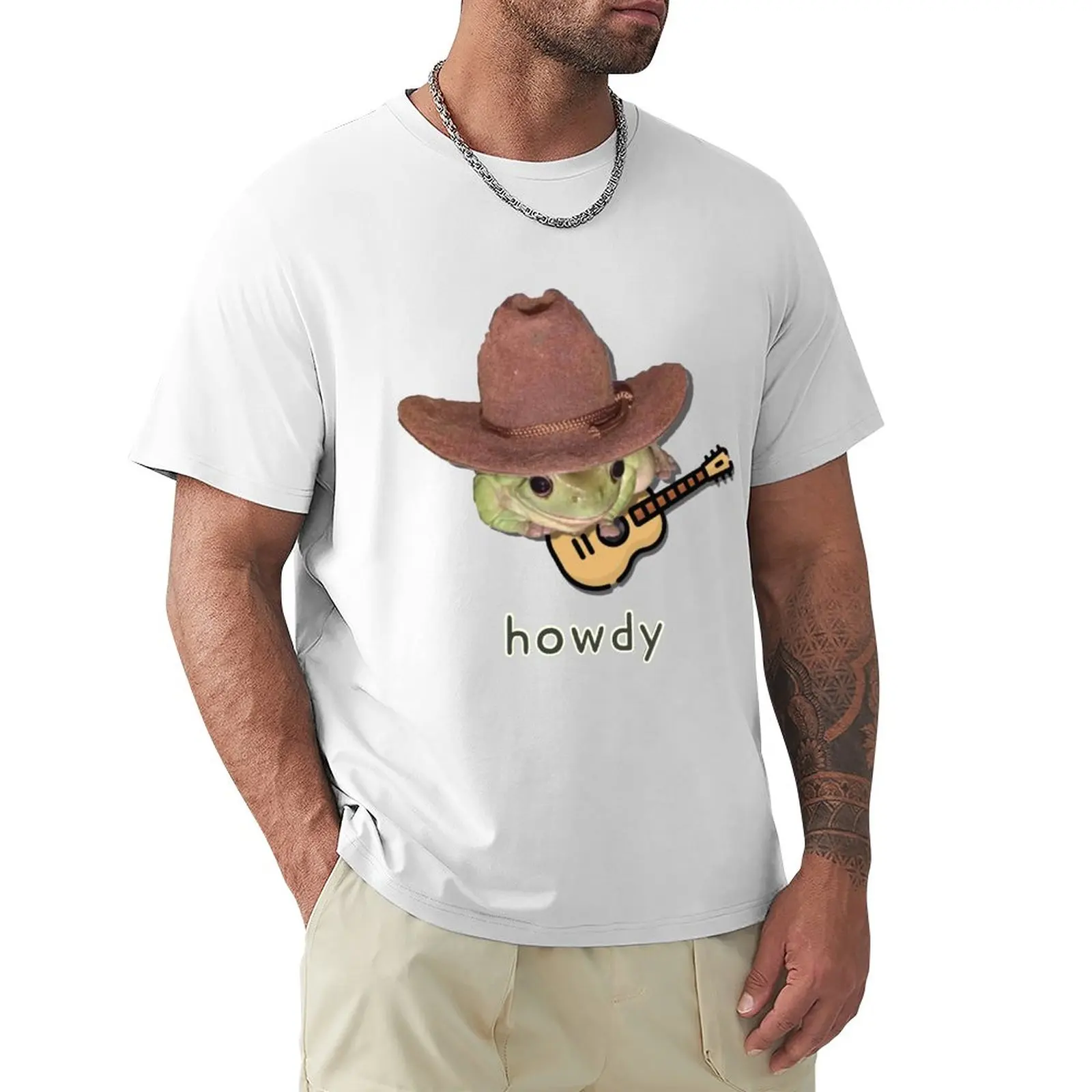 

Cowboy Frog T-Shirt graphics tops mens tall t shirts