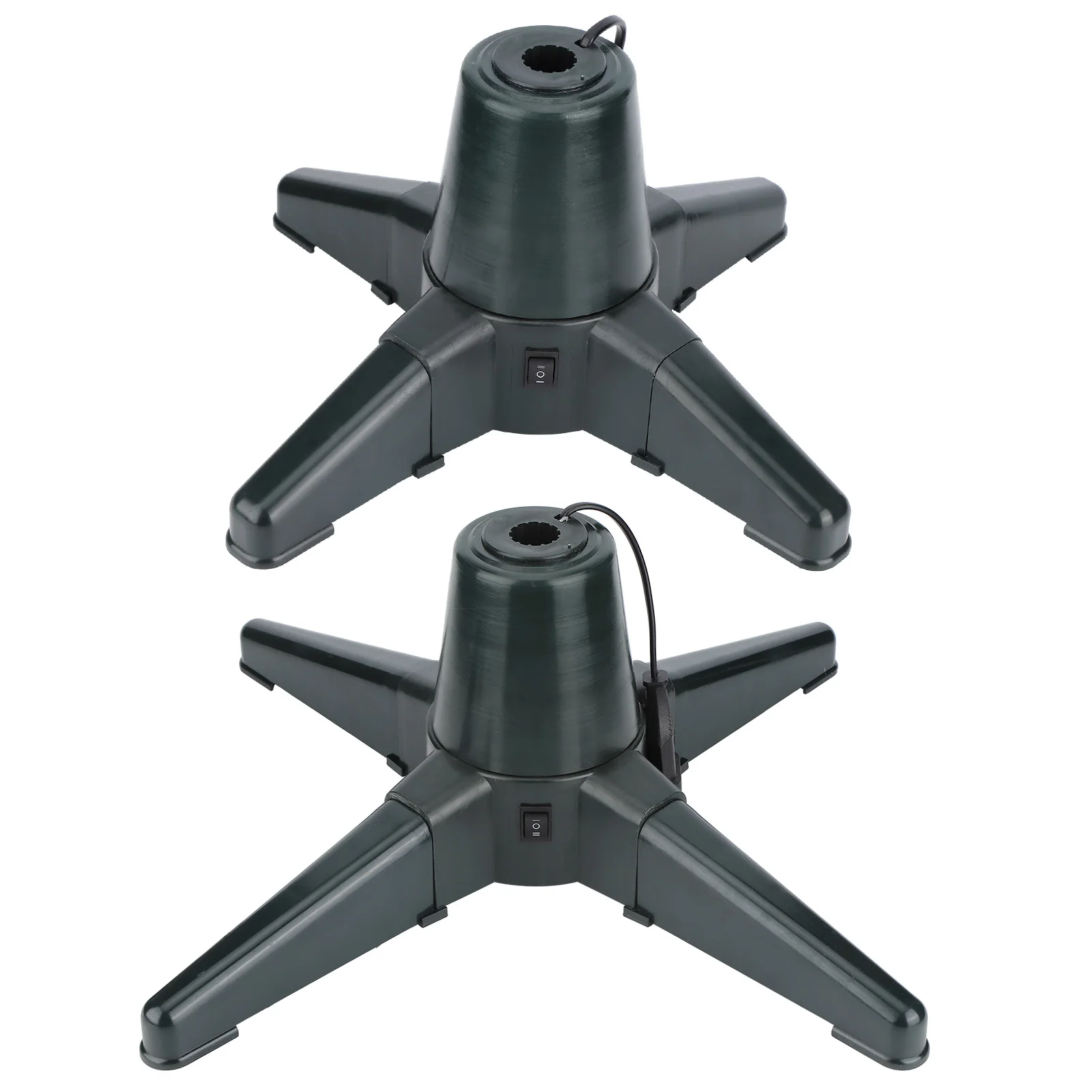 Christmas Tree Rack Adjustable Plastic Electric Rotating Christmas Tree ...