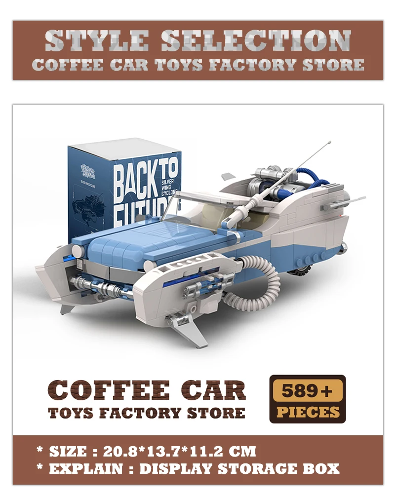 NEW High-tech Future Cars Building Blocks Model Science Fiction Vehicle Bricks 2 In 1 Racing Children Toys Adult Kids Gifts