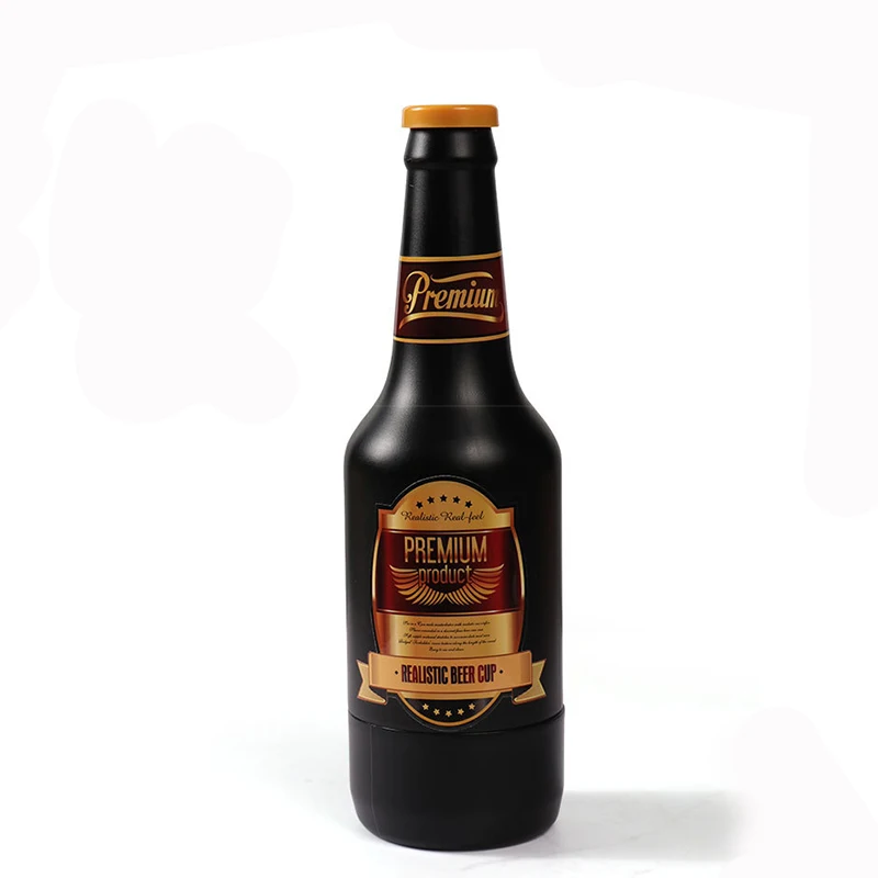 Male Masturbator Realistic Beer Bottle Textured Pocket Pussy for Men Masturbation Cup Mens Stroker Adult Sex Toy for Men