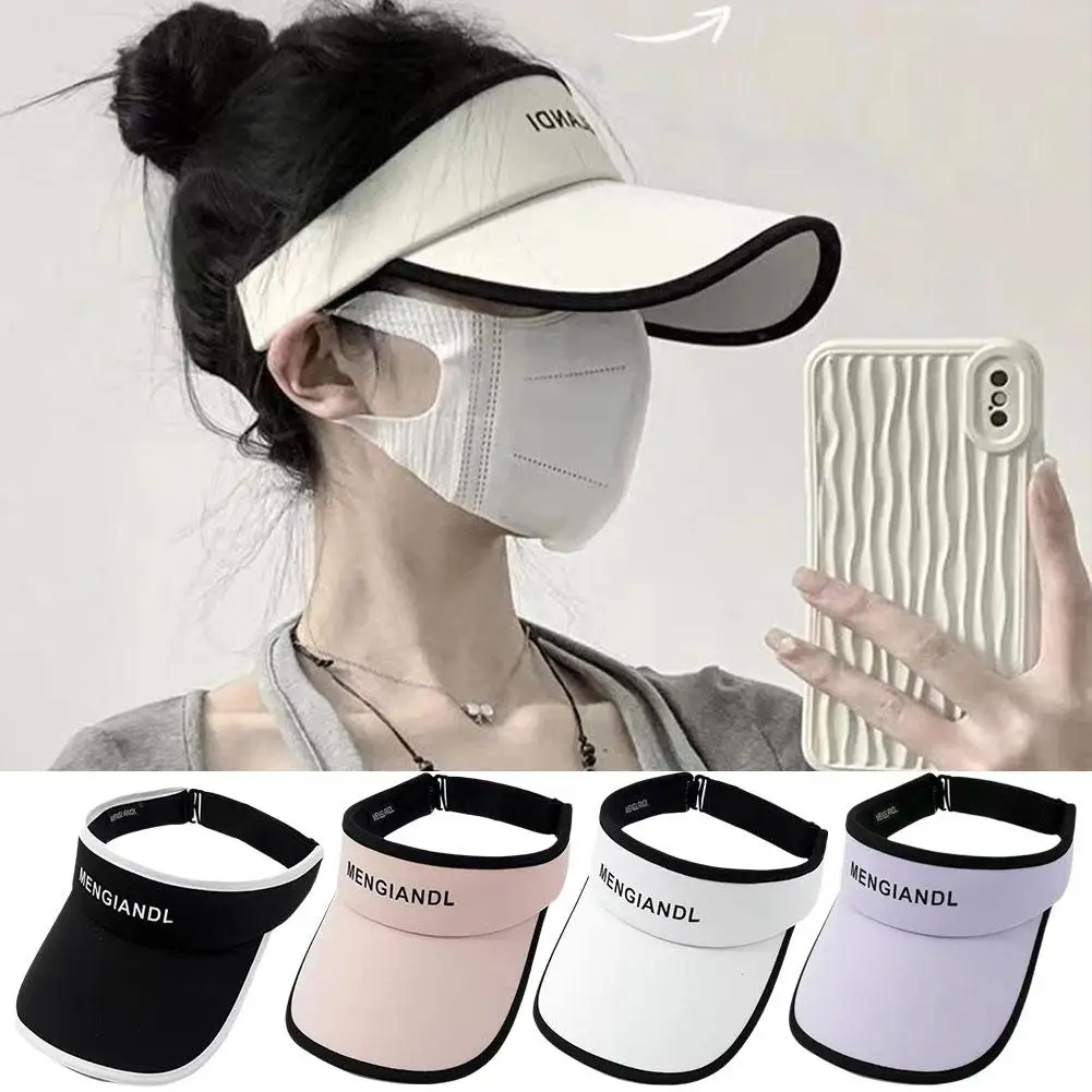 Sun Hat Can Roll Large Eaves All Summer Female Sun Out Hat Beach Cycling Shade Hollowed Empty Protection Y7B2
