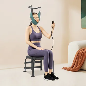 Dispositivo di trazione cervicale elettrico Barella per il collo con telecomando 6000N Distanza di sollevamento di 20 cm per centri di riabilitazione domestica