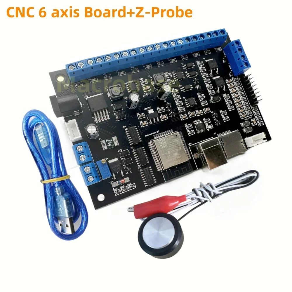 GRBL 6 axis breakout board control panel USB motion card ESP32 wifi 32bit CPU similar Mach3 cnc router controller DIY parts cnc router parts