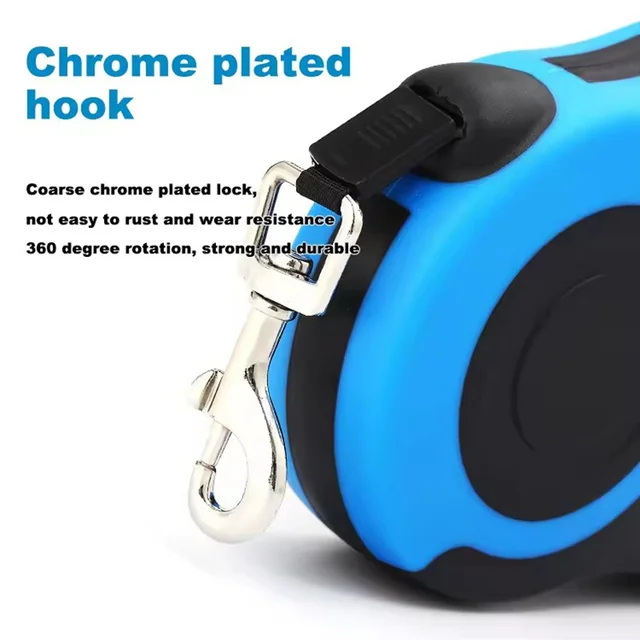 Retractable Dog Leash Outdoor Pet Leash Nylon Braided Rope for Small Medium Dogs Pet Supplies Hiking Walking Traction Rope 4