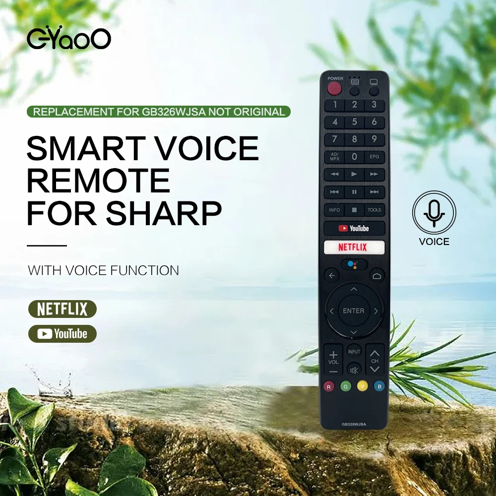 Telecomando Vocale Gb326Wjsa Per Sharp Aquos Smart Tv Voice Remoto Gb346Wjsa Gb326Wjsa Muslimate