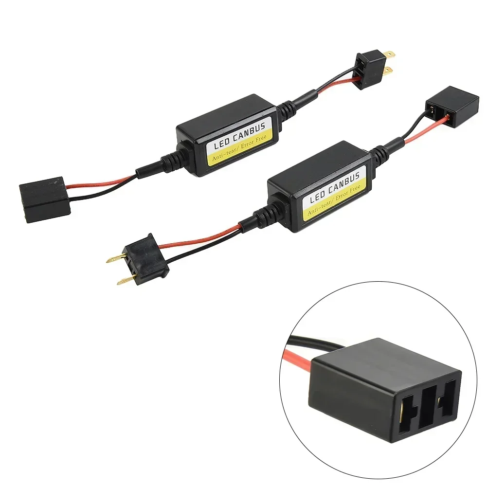 Led lights led headlights led car lights led car headlights 2pcs H7 headlight LED Canbus decoder canceller error resistor anti flicker warning canceller decoder car lights