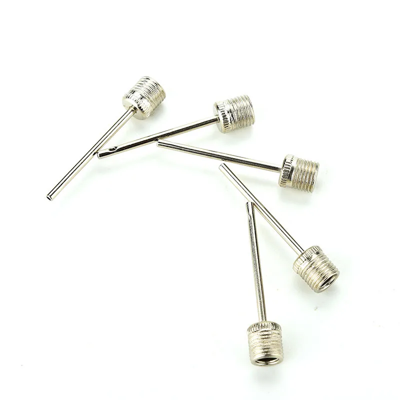 Sport Ball Inflating Pump Ball Inflating Pump Ball Inflating Needle Ball Inflating Nozzle Stainless Steel Pump Pin Sports Ball Inflating Pump Needle For Football Basketball Soccer Inflatable Air Valve Adaptor 10 PCS