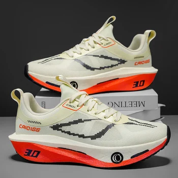 Men's Low-Top Sneakers with Breathable Arch Support and Stability Technology, Lace-Up Running Shoes, All-Season Casual Shoes, Suitable for Men (Wide Version Available) - Ideal for Gym, Jogging, and Walking, Lace-Up Closure, Comfortable and Safe, High-Quality Men's Shoes 1