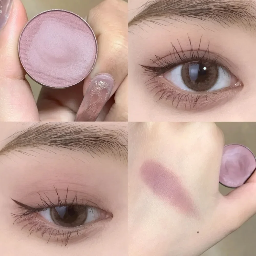 Matte Liquid Eyeshadow Cream Blush Face Contour Waterproof Longlasting Eyeshadow Primer Base Makeup Peach Pink Purple Nude Brown 6