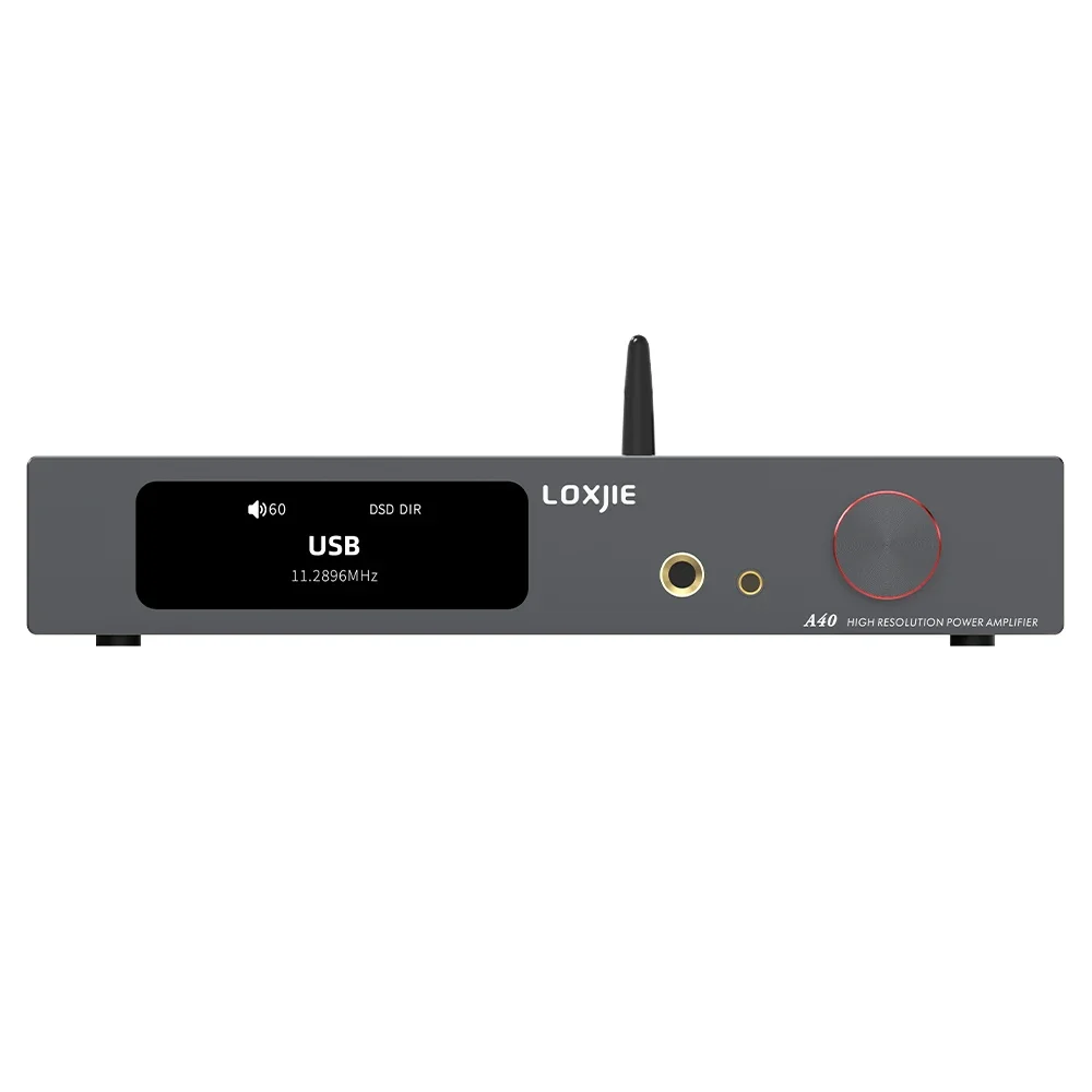 LOXJIE A40 Power Amplifier Headphone Amp 165W X 2 MQA-CD Bluetooth XU-316 DSD256 Optical I2S HDMI ARC PHONO Remote Control 2