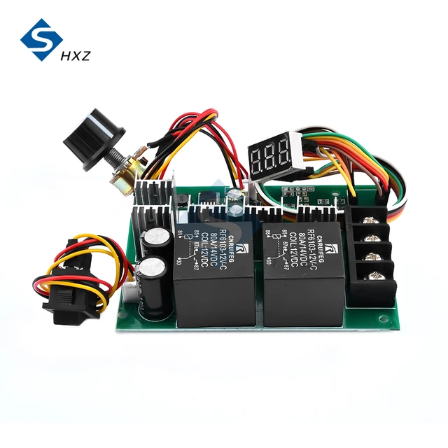 Regolatore Velocit&agrave; Motore PWM 5V - 30V 6A 150W Reversibile E