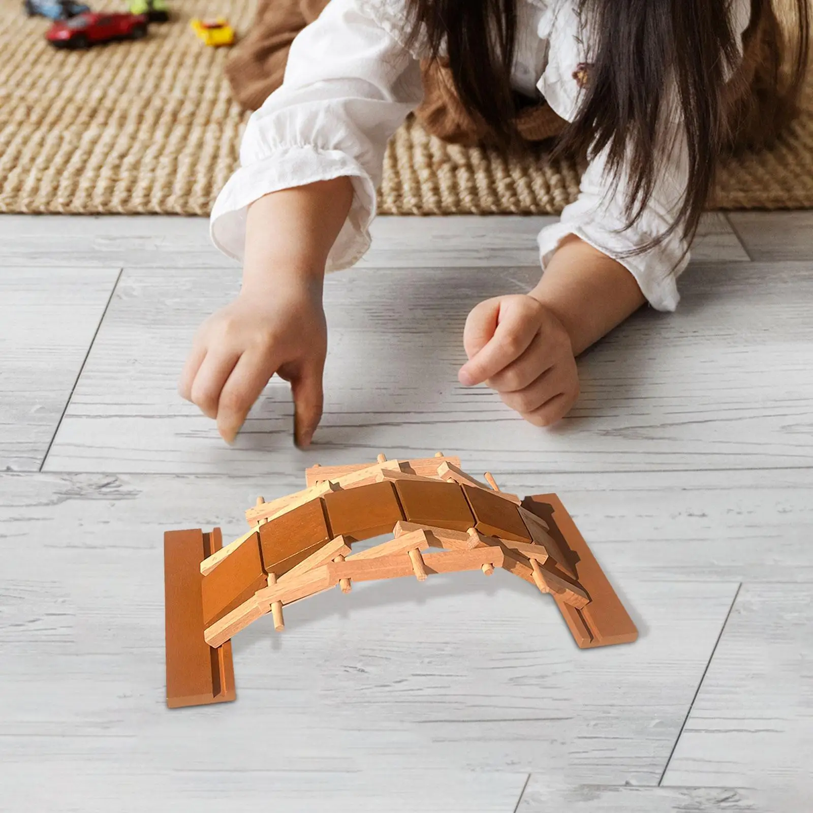 

Деревянная арка, искусственные предметы для коллекционирования, строительные наборы, Обучающие игрушки Монтессори, 3D пазл для мастерской для детей