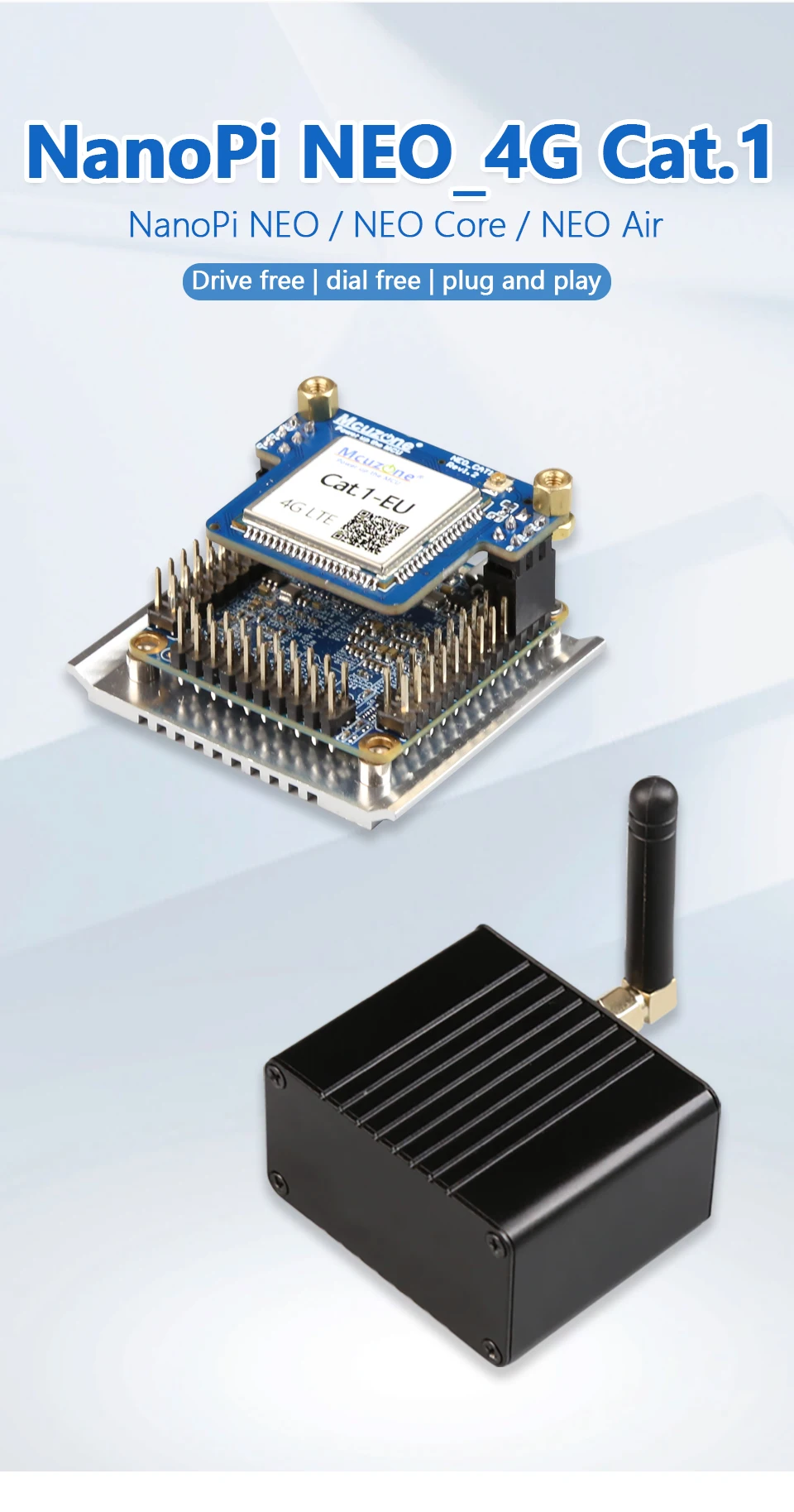 Quad-core Cortex-A7 UbuntuCore com núcleo principal 4.x.