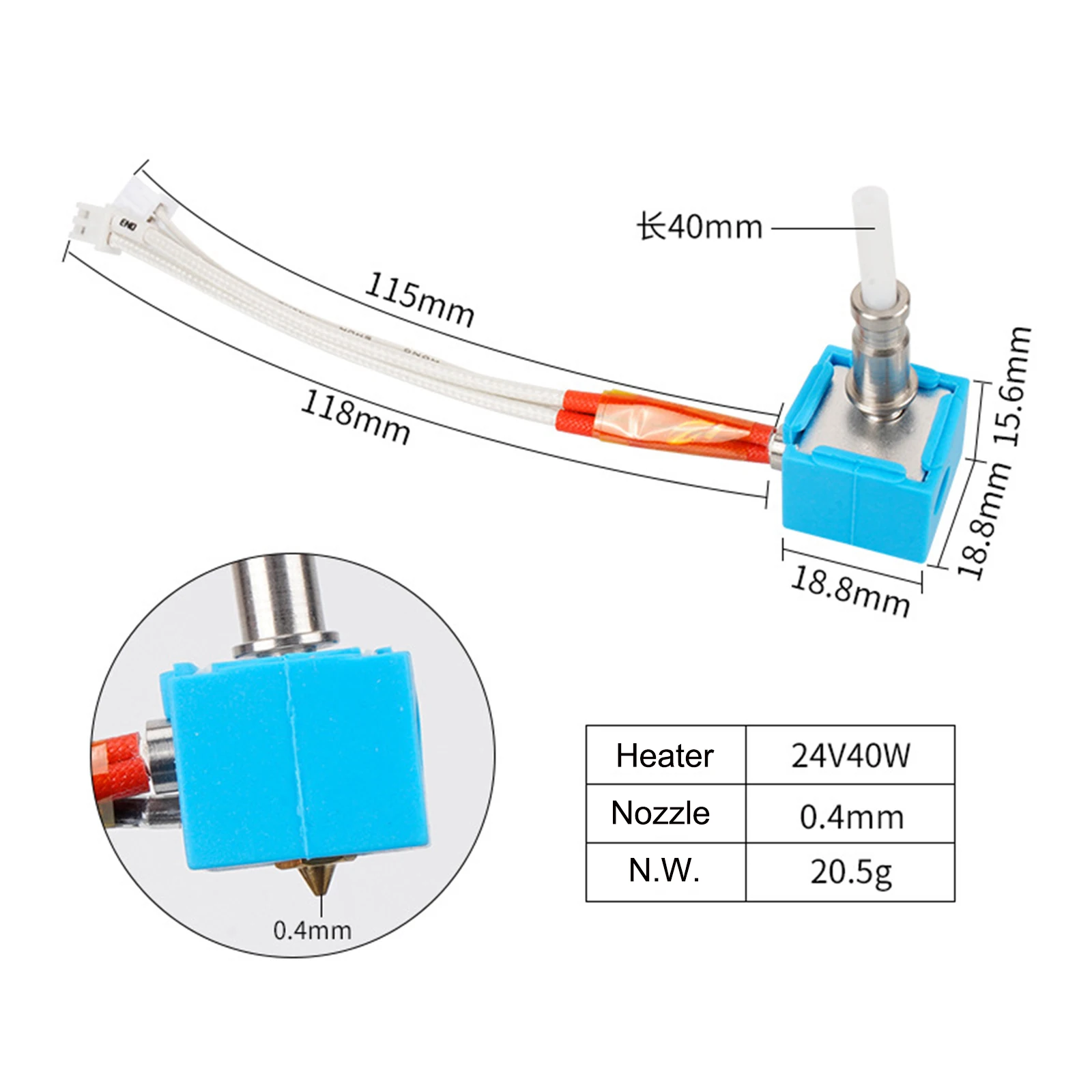 Hotend per stampanti 3D Anycubic Kobra 2 Plus Max Neo Pro