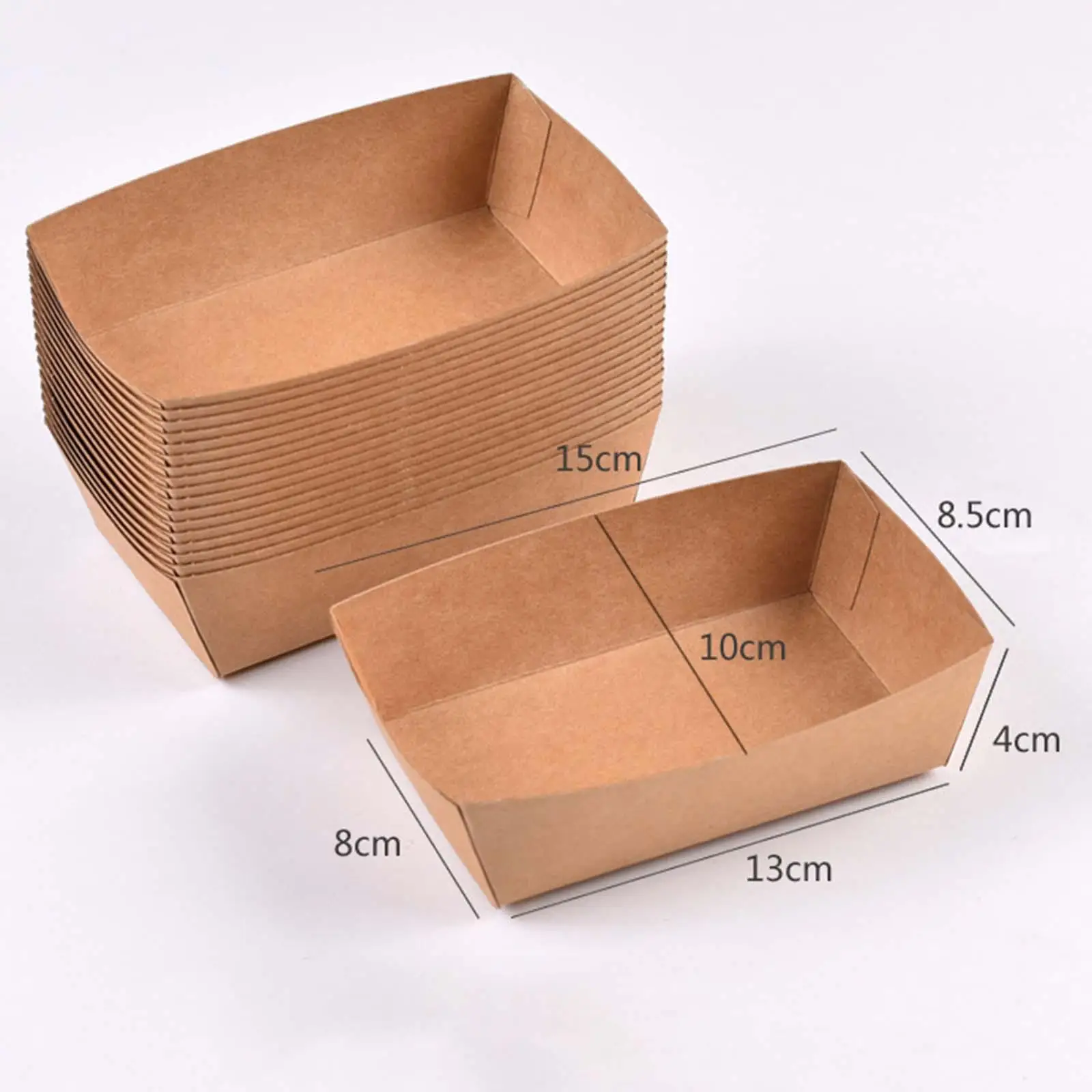 100Pcs Take Out Food Serving Boats Container for Nachos French Fries Hot Dog 100Pcs Take Out Food Serving Boats Container for Nachos French Fries Hot Dog