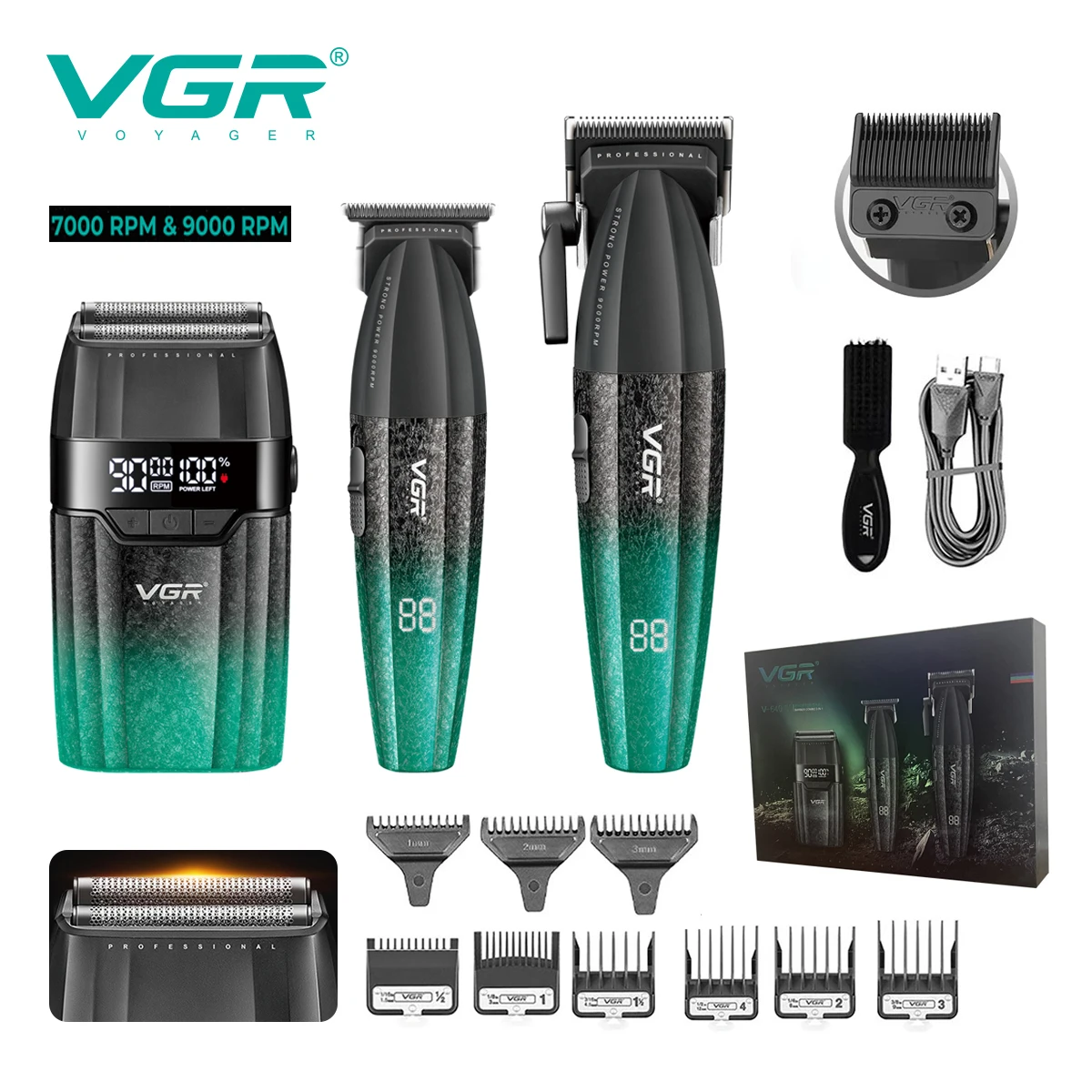 VGR الشعر المتقلب المهنية المقص قابل للتعديل قص ال...