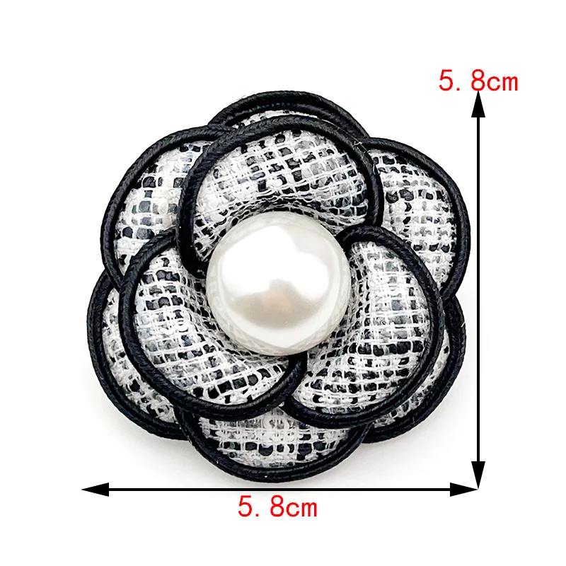 Pokinge 4 Spille A Forma Di Camelia In Eco-Pelle PU, Fiore Deco Fai Da Te Per Borse E Accessori Donna (Disponibili In 13 Colori) - 3