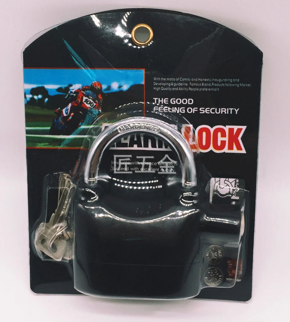 Waterproof Siren Alarm Padlock Lock for Motorcycle Bike Bicycle 110dB mini padlock security padlock travel padlock luggage padlock bicycle lock