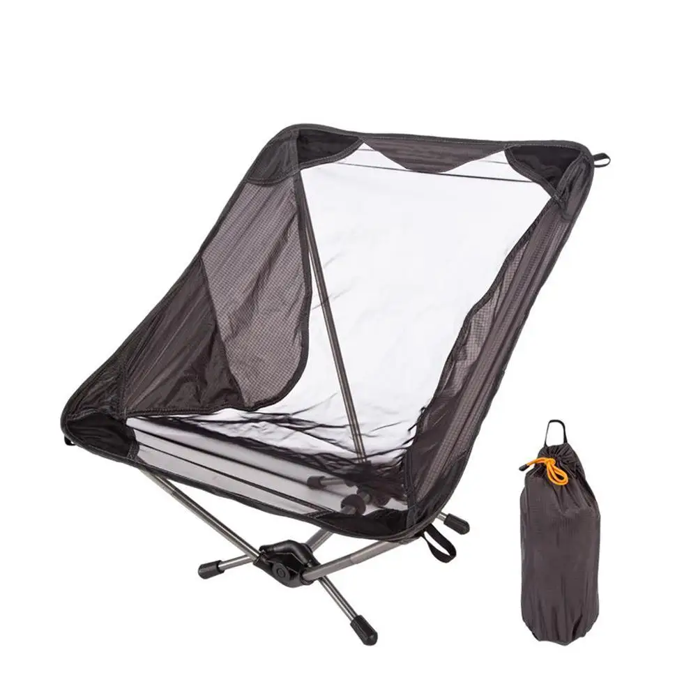 

Outdoor Folding Chair With Storage Bag Portable Ultralight Breathable Camping Picnic Beach Fishing Seat Dropship