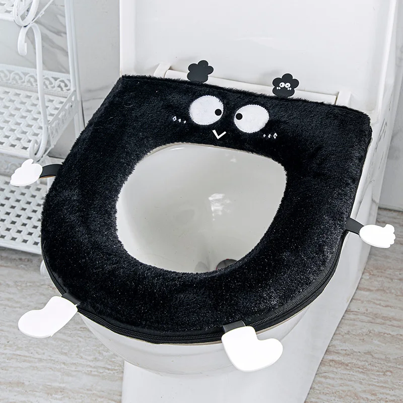 Winter soft toilet seat covers autumn home toilet cushion universal for all seasons WC seat warm Cape potty case pad