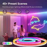 TUYA Neon LED Strip Lights 5V 72LEDs/M Silicone Neon Rope Light with Music Sync RGBIC Dreamcolor Chasing Strip Tape for Room - Image 3