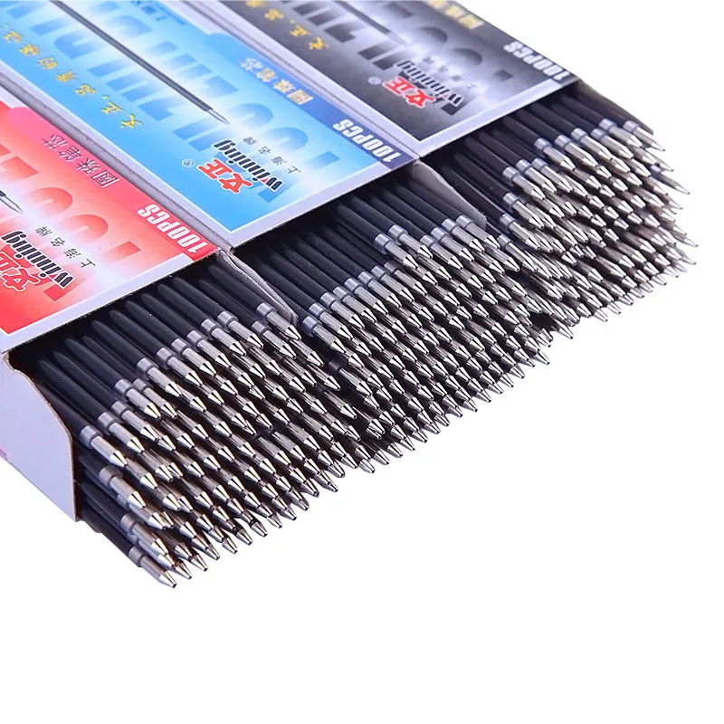 15 Ricariche Per Penna A Sfera 0.7 Mm, Metallo, Compatibili Cross - 5x Nero, 5x Blu, 5x Rosso
