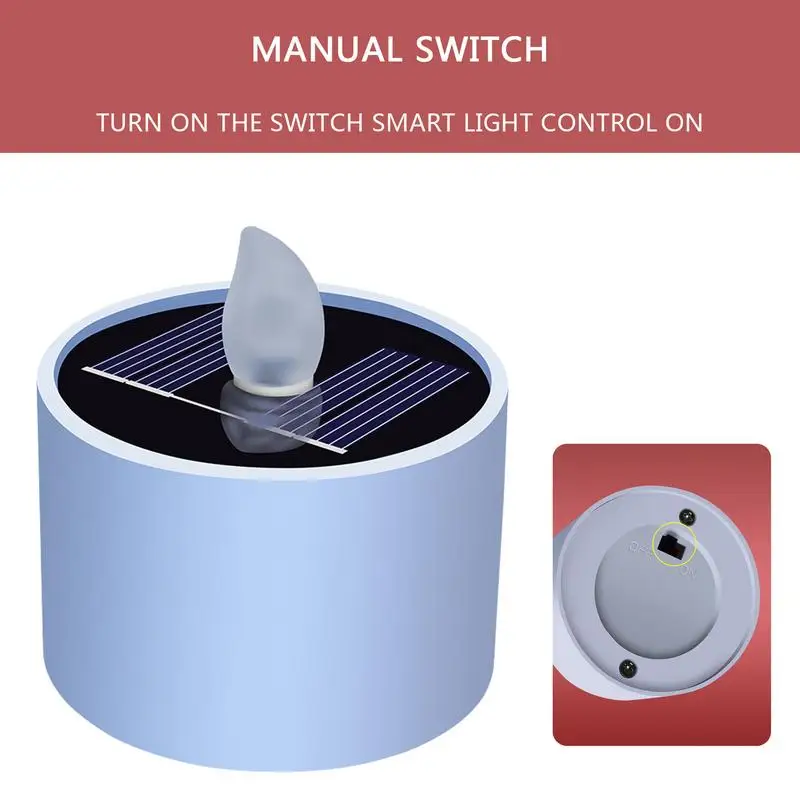 Solar Power Flameless LED Tea Light Decorative Candles LED Candles Flameless Candles Candle Lights for Outdoor Garden Decor