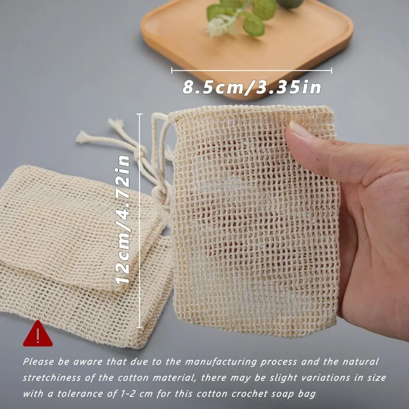 Eco-Friendly Handmade Natural Soap Saver Bag for Skincare and Cleansing