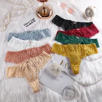 Femmes Sexy sous-vêtements en dentelle Lingerie culotte string brève string femmes culottes 1