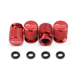 4PCS Waterproof Airdust Tire Valve Caps - Car Wheel Accessories (Red)