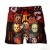 2024 Men's Shorts Summer Shorts Casual Shorts Pocket Drawstring Horror Movie Breathable Short Fashion Streetwear beach pants 1