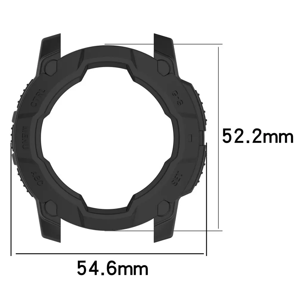 New TPU Protective Case Hollow 45/50MM Frame Bumper Anti-Scratch Screen Protector for Garmin Instinct 3 Smart Watch Accessories