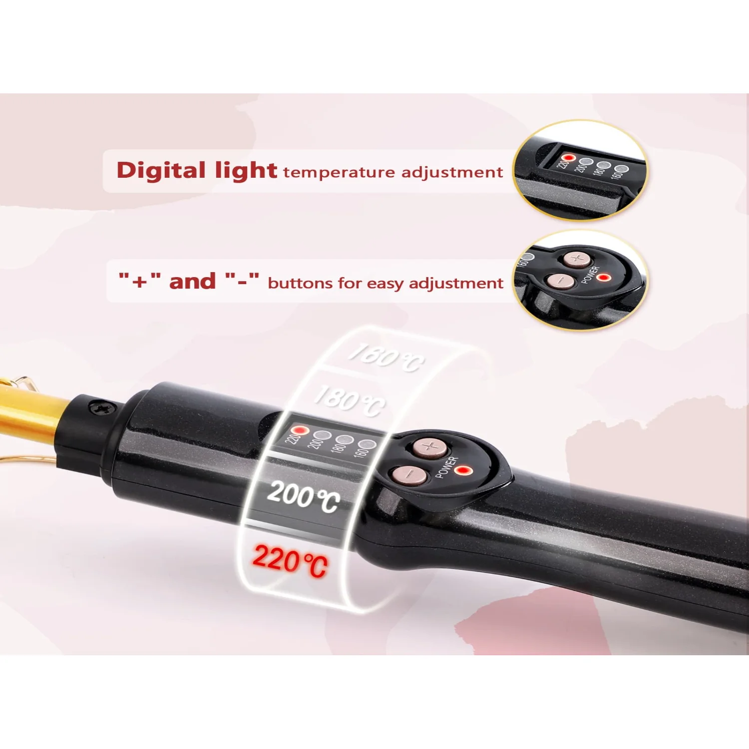 Hot Comb, Straightening Comb For Wigs, Hot Comb Hair Straightener, 220℃ High Heat With Dual Voltage, Portable Ceramic Brush,