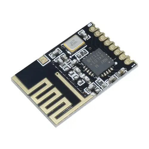 5-Pack Miniature Enhanced RF Wireless Modules - Power-Boosted 2.4GHz SMD Receiver Transceiver Board