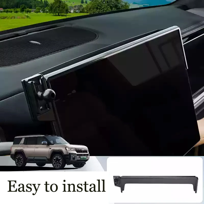 Car Phone Holder For BYD Equation Leopard 8 Dashboard Mount Cell Phone Holder Wireless Charger Mobile Stand