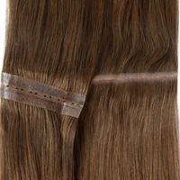 Invisible Hole Flat Pu Tape Human Hair Twin Tabs 25cm Long Tape PU Weft Real Human Hair No Glue Microlink Application 40-50g - Image 5