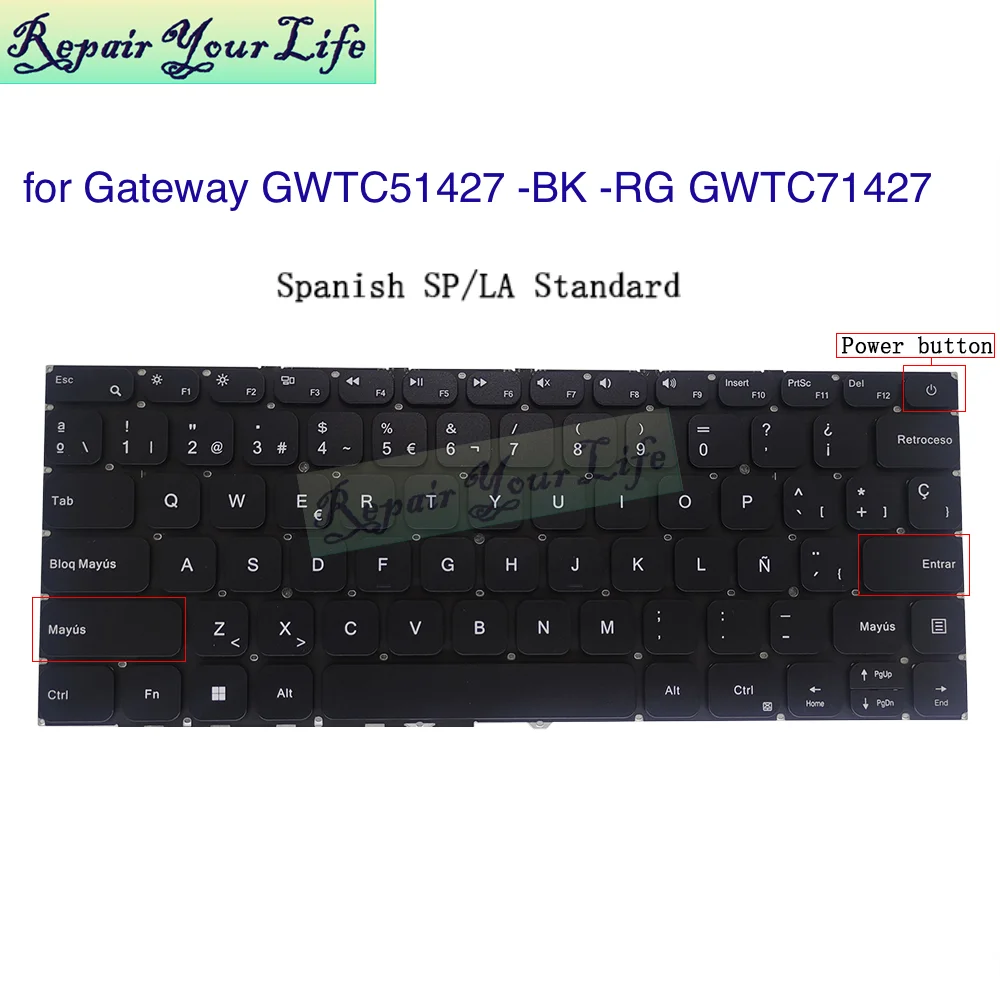 Teclado Ultra Slim Notebook, EUA, SP, LA,