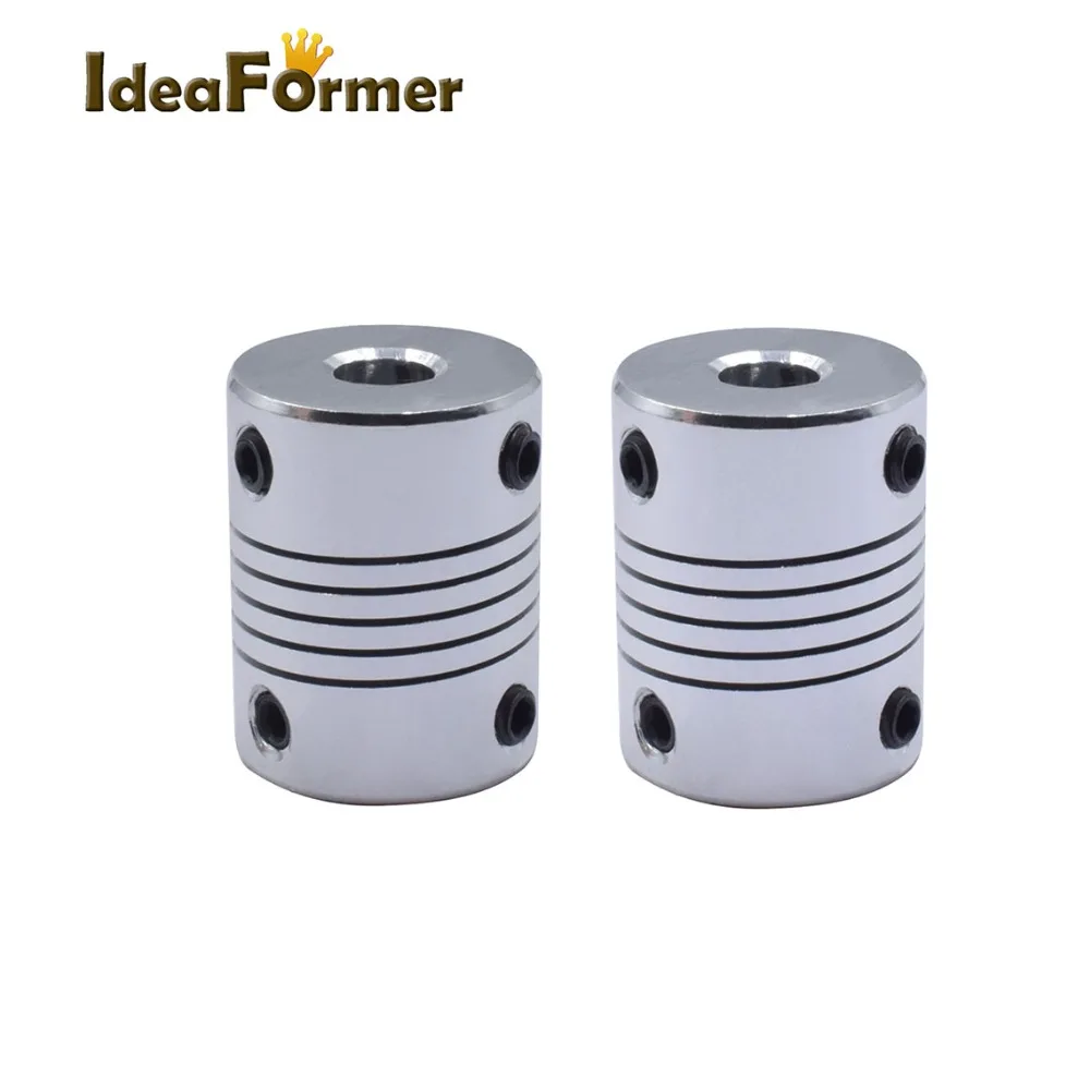 

10pcs Aluminum Plum Flexible Shaft Coupling D19 L25 5x5/5x6/5x8/5x10/8x8/8x10/10x10/6.35x8mm Motor Flexible Connector Coupler