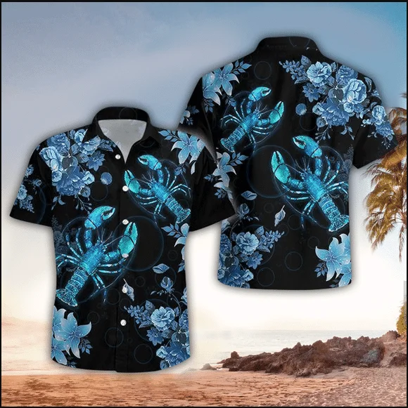 Hawaiian Shirts for Men Cartoon Style Kangaroo Print Beach Short Sleeve Summer Casual Button Up Tops 3D Shirts
