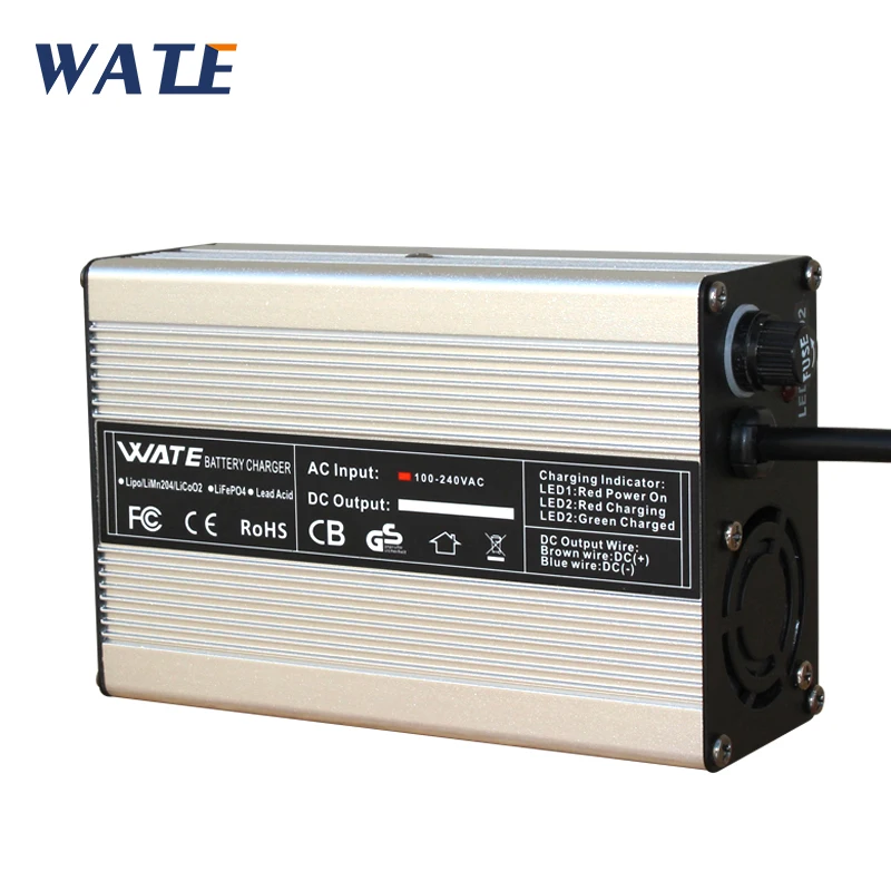 Caricabatterie 24V 10A Per 10Ah A 100Ah 24V Batteria Al Piombo Sedia A Rotelle Elettrica Agm Batteria Qualità Ventola Intelligente In Lega Di Allumini