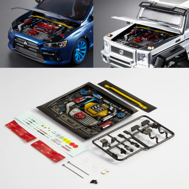 Killerbody 1/10 Rc Shell Body Dirft Crawler Scale Simulazione Engine Trim Turbo Supercharger Parts