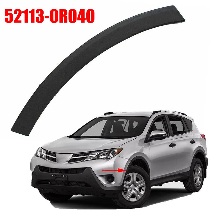thumbnail image 2 of NLQR Bumper Wheel Front Passenger Side, Fit For Toyota RAV4 2.5L 2013-2015, Replace 52112-0R040 521120R040, Right Front Toyota Rav4 Bumper Wheel Fender Arch Molding Cover Trim 2 of 14