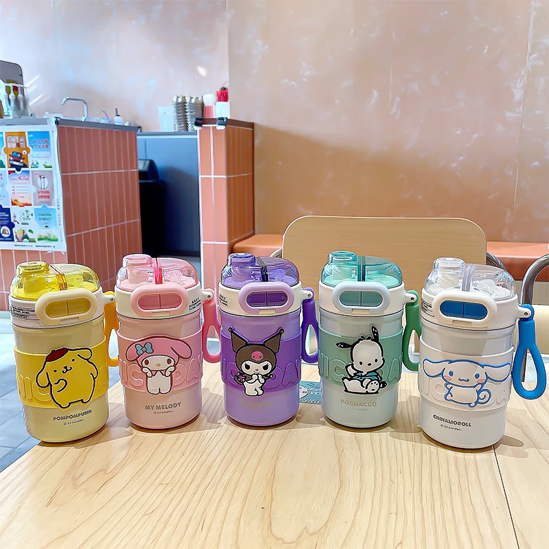 Sanrio Hello Kitty Kuromi Cinnamoroll Double Cover Thermos Cup 316