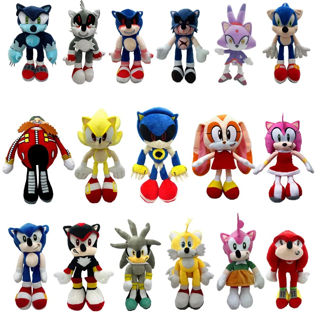 Peluche Sonic De 30 Cm – Muñeco De The Hedgehog Con Relleno De Algodón PP, Suave Y Resistente, Regalo Ideal Para Niños Y Fans Del Anime (Rojo)